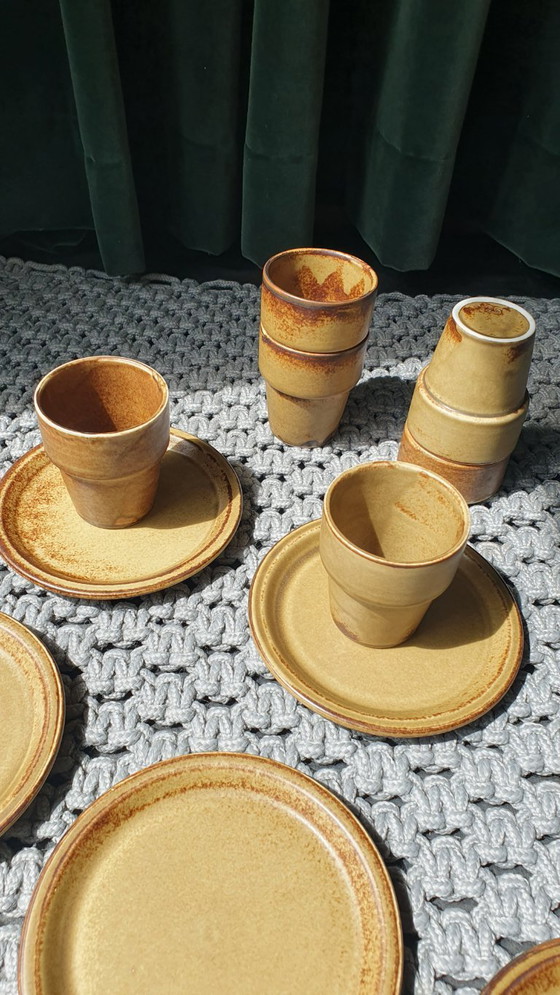 Image 1 of Vintage servies 12-delig LILIEN PORZELLAN Austria brutalist 70s