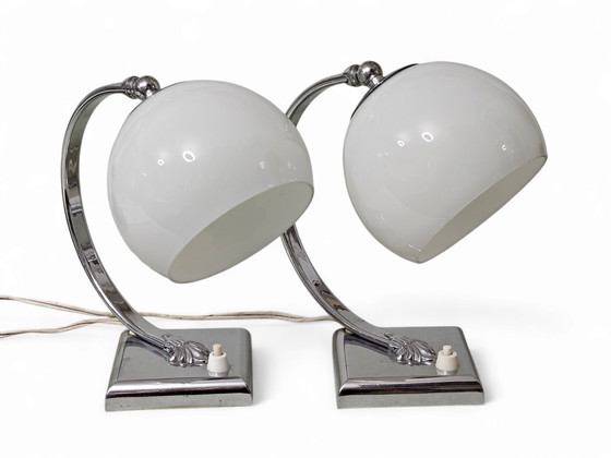Image 1 of Paar bedlampjes, Art Deco 1920