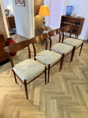 Four Vintage Chairs/Dining chairs, Lübke Model 603, Gustav Herkströter
