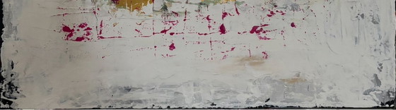 Image 1 of Peinture « néo-gothique » technique mixte sur toile, 70 x 70 cm, abstraite et réaliste