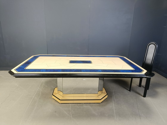 Image 1 of Tavolo da pranzo laccato vintage, anni &#39;70