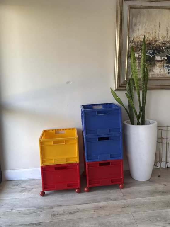 Vintage IKEA MÅRD Opbergboxen – Set Van 5 – Armadi contenitori, Plastic (photo 3 of 14)