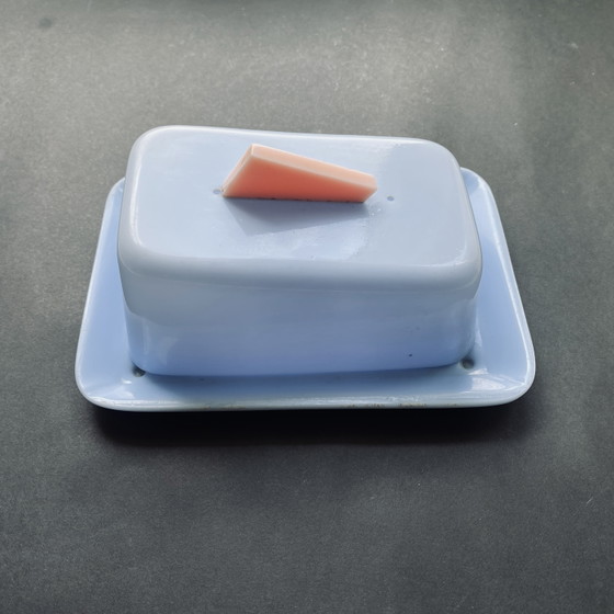 Image 1 of Set moderner Butterglocken – Pastellblau & Pfirsich – minimalistisches Design