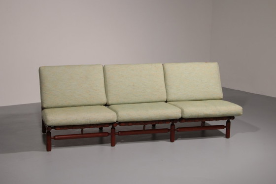 Image 1 of Canapé trois places par Ilmari Tapiovaara pour Paolo Arnaboldi, Italie 1957 
