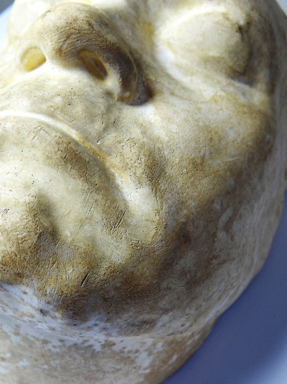 Image 1 of Gipsen dodenmasker van Beethoven, begin 20e eeuw