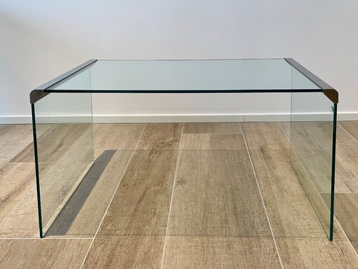 Gallotti & Radice salontafel van glas B80 x D40 x H42,5cm