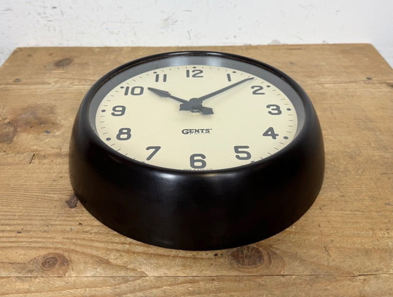 Image 1 of Vintage Brown Bakelite Wall Clock by Gents of Leicester, 1950s