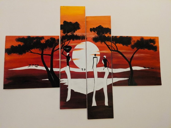 Image 1 of Dipingere un tramonto africano