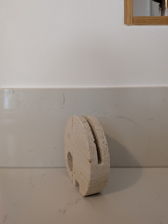 Image 1 of Elefante in travertino, Fratelli Mannelli, Italia, anni '70