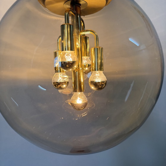 Image 1 of Doria Leuchten globe glass hanging lamp , 1970s