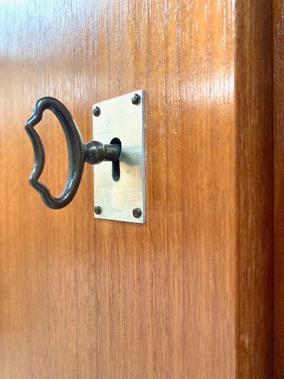 Image 1 of Vintage mid-century teak kledingkast 1960's
