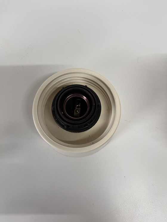 Image 1 of 1X Vintage Plafondlamp ‘Dennenappel’ Helder Glas Corodex Armatuur