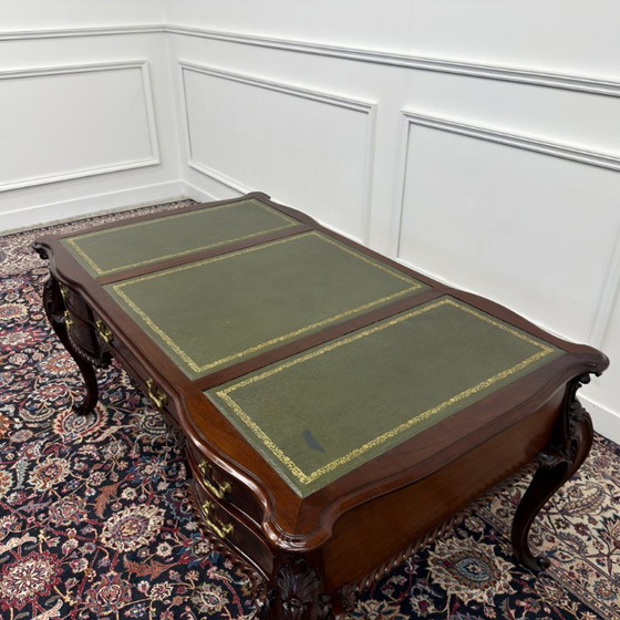 Scrivania Classica Antica Inglese – Scrivanie, Leather, Wood (photo 18 of 22)