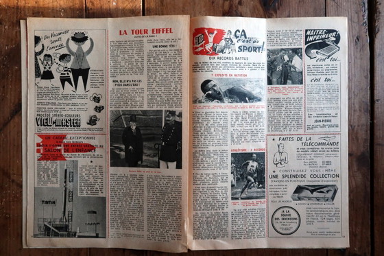 Image 1 of Original Le Journal de Tintin No. 523, October 1958 – Tintin au Tibet First Issue – 2C38