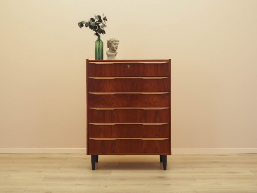Kommode aus Teakholz, dänisches Design, 1970er Jahre, hergestellt in Dänemark