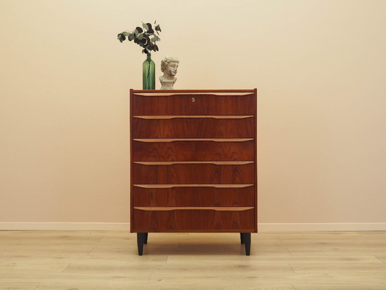 Image 1 of Kommode aus Teakholz, dänisches Design, 1970er Jahre, hergestellt in Dänemark