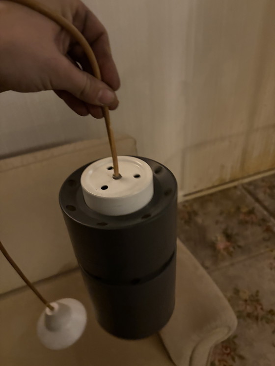 Image 1 of Set van 3 design jaren 60/70 hanglampen