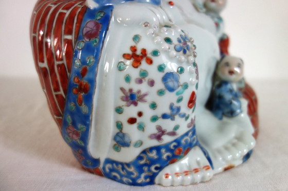 Lachende Buddha-Figur, chinesisches Porzellan, frühes 20. Jahrhundert – Dekorative Objekte, Porcelain (photo 12 of 16)