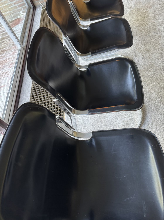 Cidue C2 Chairs Willy Rizzo – Dining chairs, Leather, Metal (photo 3 of 8)