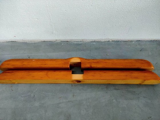 Image 1 of Vintage Design Houten Kapstok Jaren 70