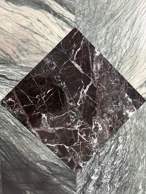 Image 1 of Mesa de centro rectangular de mármol 70s