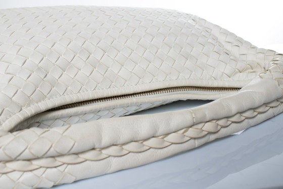 Bottega Veneta, Bolso Hobo Intrecciato en Blanco – Bolsos de hombro, Lambskin (photo 14 of 17)