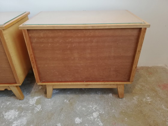Image 1 of Tables de nuit luxueuses Mid Century Vintage Sideboards