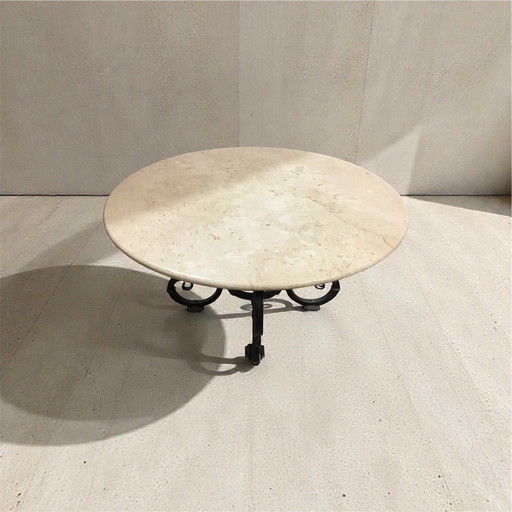Tavolo Marmo e ferro