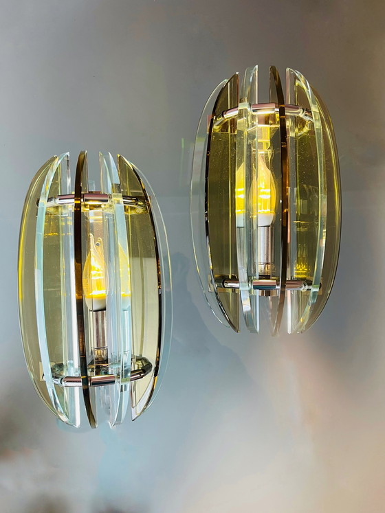 Image 1 of Ensemble d'appliques murales Veca Italy