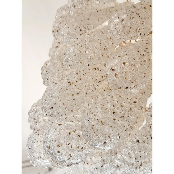 Image 1 of Lampadario in vetro di Murano dorato "Conchiglie" in stile moderno di metà secolo