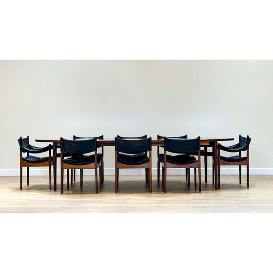 Image 1 of Table et chaises à rallonge pour salle à manger (par Kristian Solmer Vedel)
