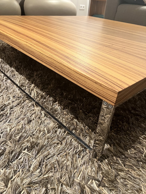 Image 1 of Artifort Mare salontafel zebranohout