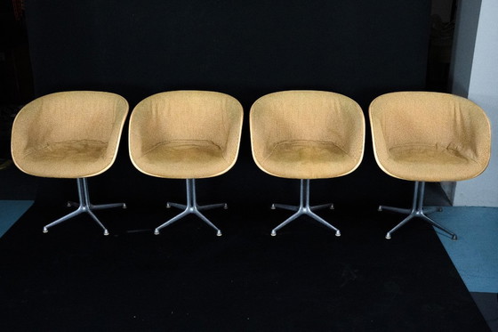 Image 1 of Conjunto de 4 sillones La Fonda de Charles Eames para Herman Miller. EE. UU., década de 1960.