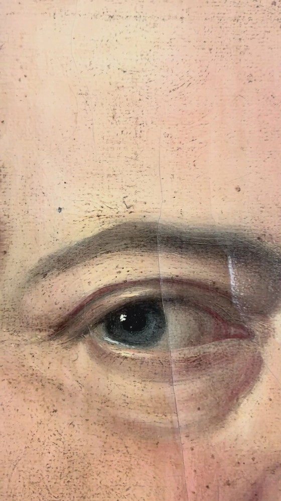 Image 1 of Peinture à l'huile originale ancienne représentant un ténor d'opéra allemand, grand portrait du XIXe siècle