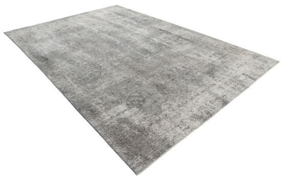 Image 1 of Hand-knotted vintage art rug 247x378
