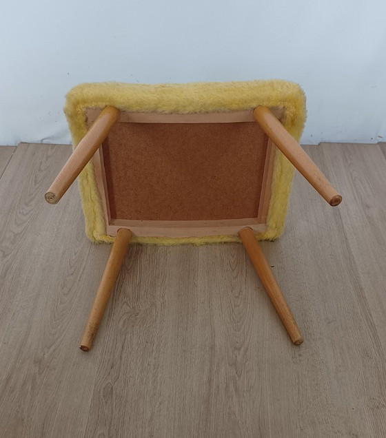 Fünfziger Jahre Hocker – Textile, Wood (photo 6 of 8)