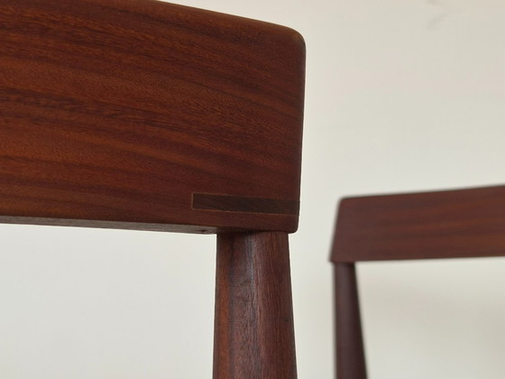 Roundette Teak Extendable Dining Set by Hans Olsen for Frem Røjle, Denmark 1960s – Wood, Skai (photo 29 of 29)