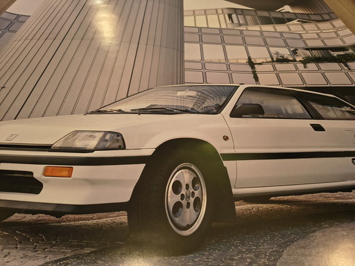 Honda Civic 2-door hatchback GT - original poster from 1983