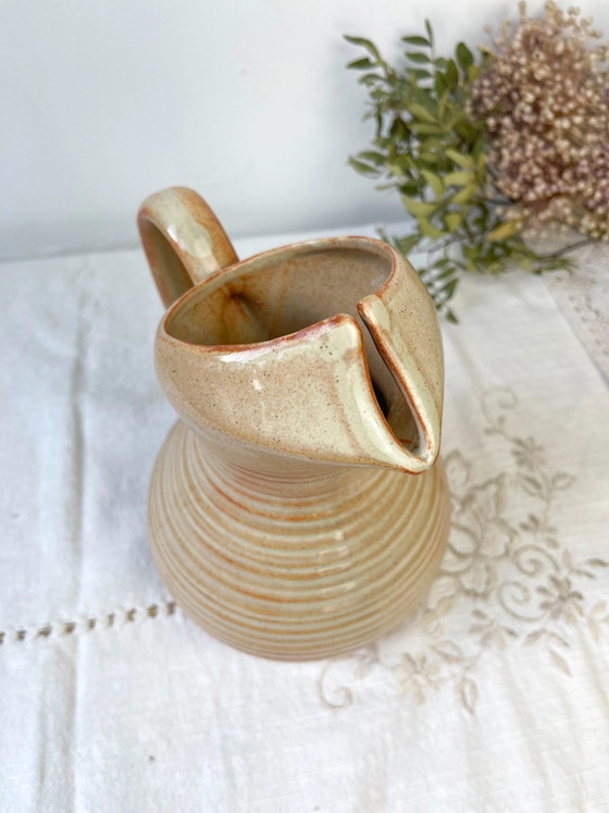 Pichet vintage en grès émaillé – Verres et carafes (photo 6 of 9)