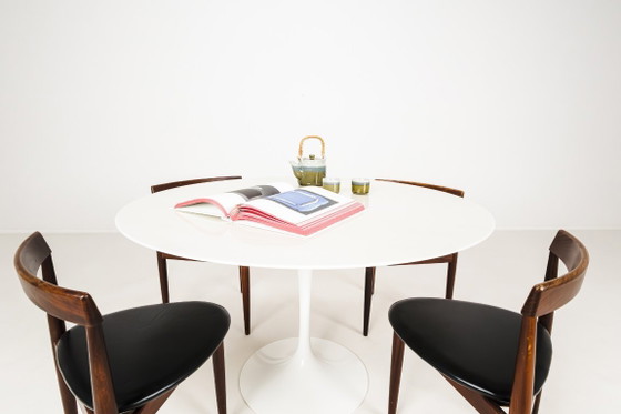 Image 1 of Round Marble Tulip Dining Table by Eero Saarinen, Knoll, 2000s
