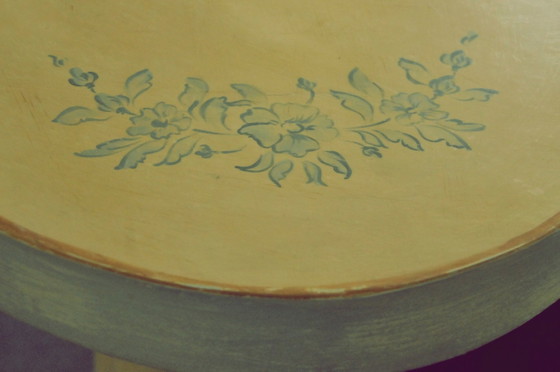Table d'appoint Art Déco Peinte à la Main, Années 1930 – Tables d'appoint, Art Deco (photo 3 of 5)