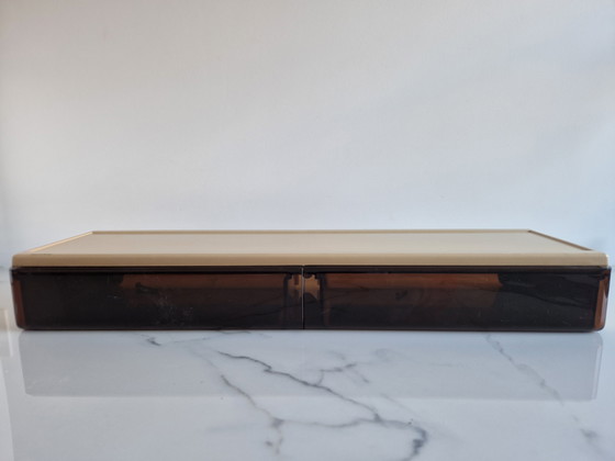 Image 1 of Vintage Allibert '70 Vanity/Bathroom Mirror and Drawers/Shelf