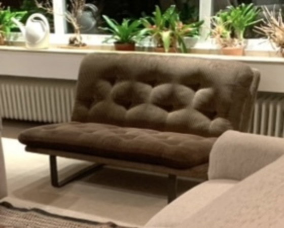 Image 1 of Divano C683 Kho Liang Le Artifort Cord Vintage Mid-Century Divano a 2 posti