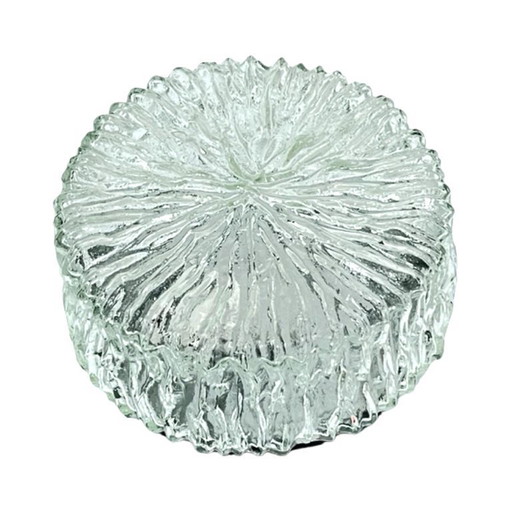 Plafonnier de type verre d'écorce Hillebrand Leuchten, Allemagne, années 1970.