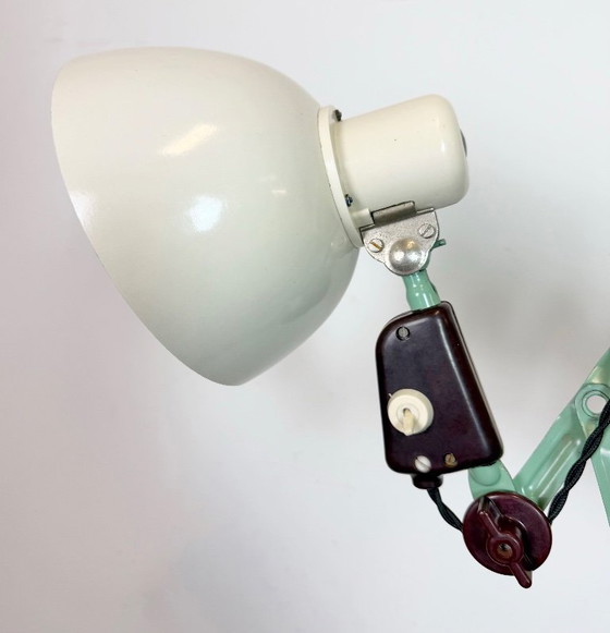 Image 1 of Lampada a forbice industriale di VEB Zweckleuchtenbau Dresden, Germania dell'Est, anni '50