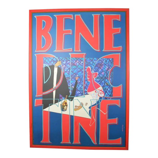 Javier Mariscal “Benedictine” Framed Serigraph Poster, France, 1993