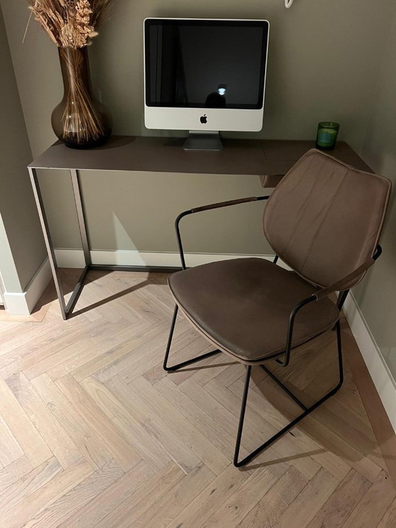 Image 1 of Zanotta Calamo Büro/Beistelltisch + Hocker