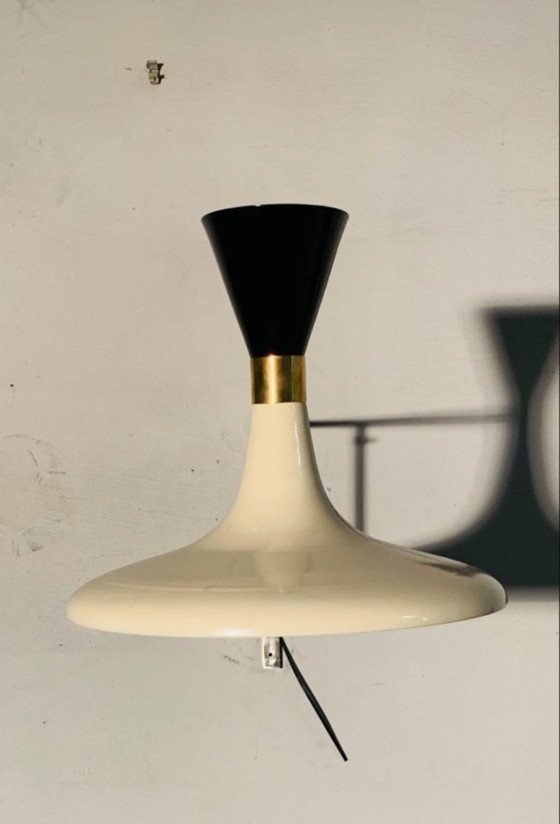Stilnovo Wandleuchte mit Arm, Wandleuchten, Messing, Metall, Schwarz, Mid Century Modern (Foto 6 von 9)