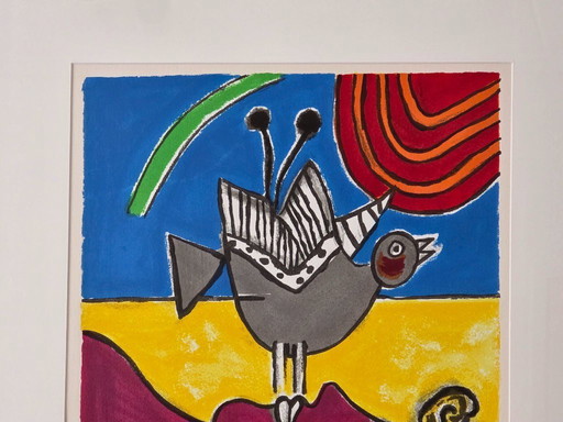 Corneille - The Woman and the Bird - Hand signed - 1998