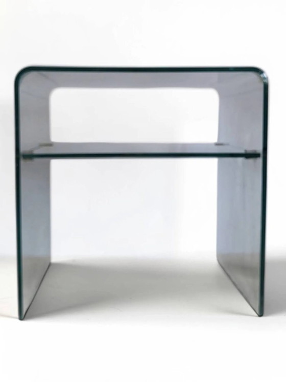 Nachttisch / Beistelltisch aus Plexiglas (Lucite) 1970er Jahre – Nachttische, Metal, Italian Design (photo 4 of 9)